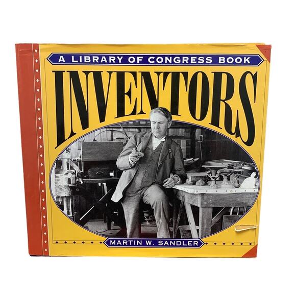Vintage 1996 Inventors (Library of Congress) Hardcover Book by Martin W. Sandler - Picture 1 of 2